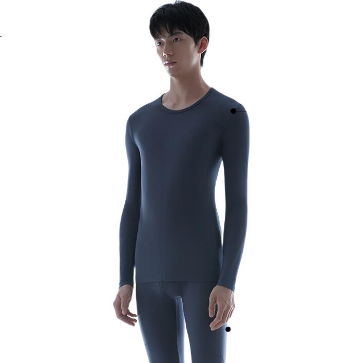 HLA [Xiao Huo Air8] Thermal Underwear Unisex Double-Sided Fleece 230g Antibacterial Heating Patch Autumn Shirt and Pants Set