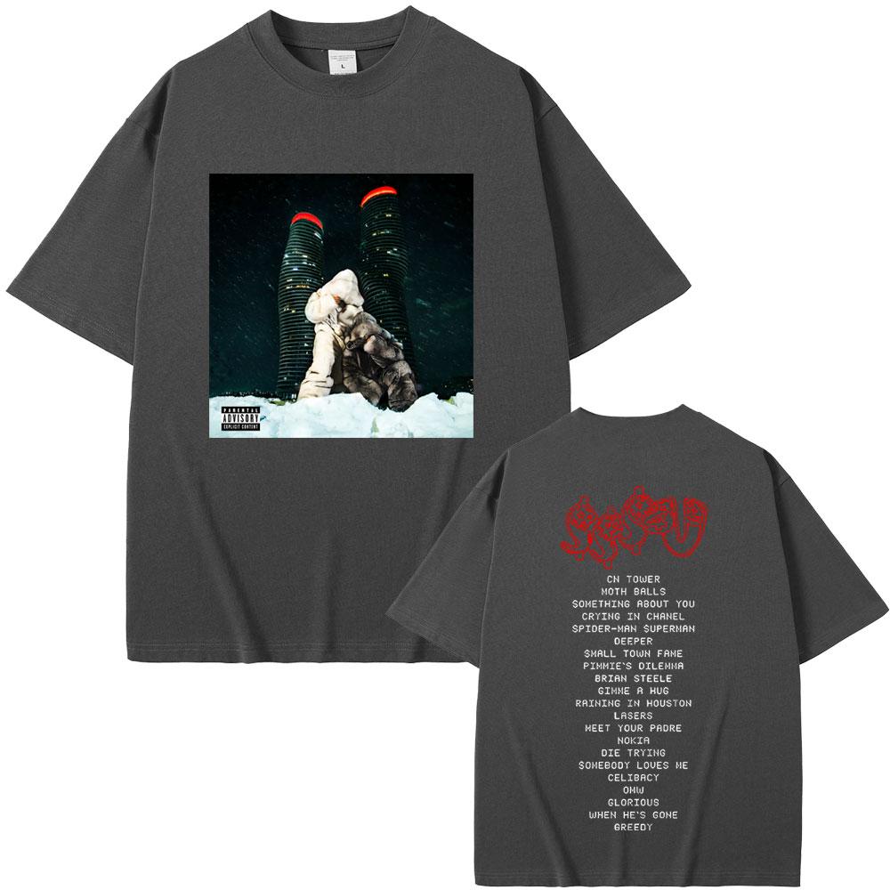 Rapper PARTYNEXTDOOR & Drake SSS4U Some Sexy Songs 4 U Album Graphic Print T-shirts Unisex Unisex Hip Hop Fashion Oversized T Shirts