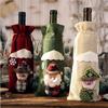 Christmas Home Decor Christmas Wine Bottle Set Wine Champagne Bottle Bag Table Dress Up