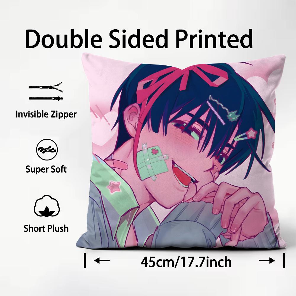 A-Alien Stage Anime Cushion Cover Premium Comfort Reversible Pillow Cove -Two In One Design For Any Room & Car Interior