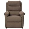 VidaXL Fauteuil de massage inclinable Taupe Tissu