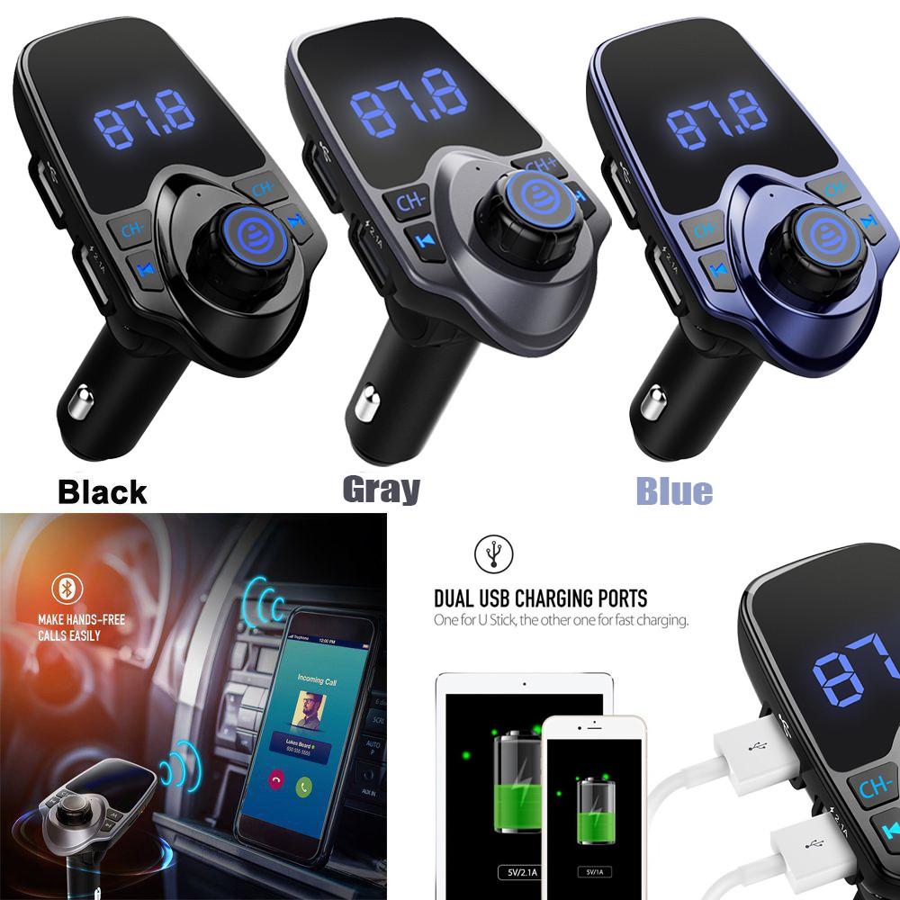 Buy Wireless Bluetooth Handsfree Car Kit FM Transmitter MP3 Player Dual