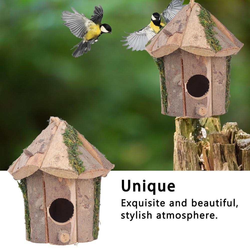 Wood Hanging Bird House Exquisite Design Garden Birdhouse Wooden Birdhouse Outdoor Garden