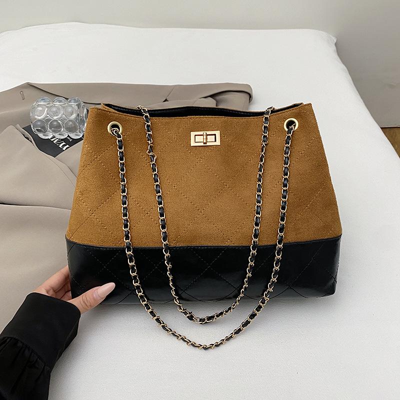 Fashion Retro Large-capacity Commuter Tote Bag Women's New Messenger Bag Daily Underarm Shoulder Bag