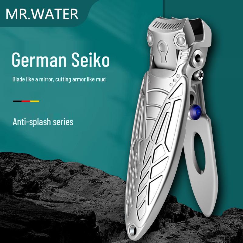 

Cicada-Shaped Anti-Splash Stainless Steel Nail Clipper with Large Opening