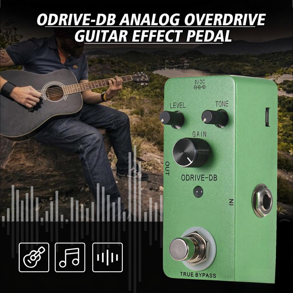 ODRIVE-DB Analog Overdrive Guitar Effect Pedal Zinc Alloy Shell True Bypass