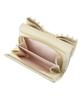 Maison De Fleur Ribbon Pearl Ivory Wallet, Women's,