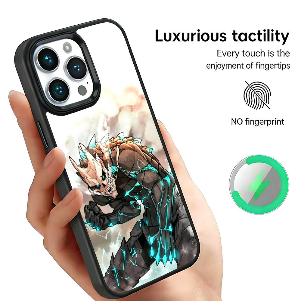 

Kaiju No.8 Monster Phone Case For IPhone17 16 15 14 13 12 11 Plus Pro Max Plus Wireless Charger Cover Funda iPhone12PROMAX
