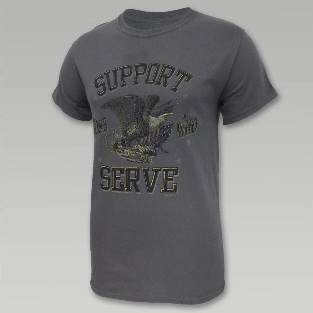 American Veteran Support those who serve Eagle Tee new T shirt 4XL
