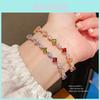Geometrisches Zirkon-Diamant-Wassertropfen-Armband für Damen Stilvoller Luxus-Schmuck Geschenk