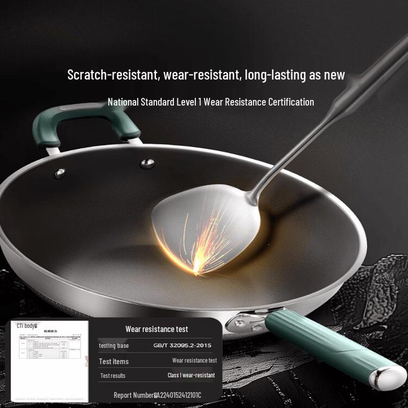 Midea Titanium 0 Coating Non-stick Wok 32cm