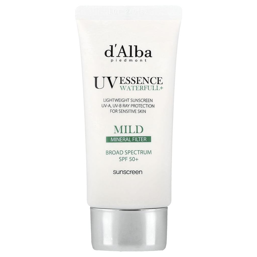 d'Alba Uv Essence Waterfull+ Sunscreen, Mild Mineral Filter, Spf 50, 50Ml(1.69Fl Oz)