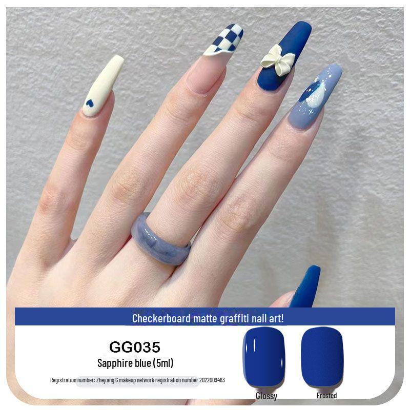 Platinum Haifei Nude Ice Gel Nail Polish - Trendy Transparent Nude from Xiaohongshu