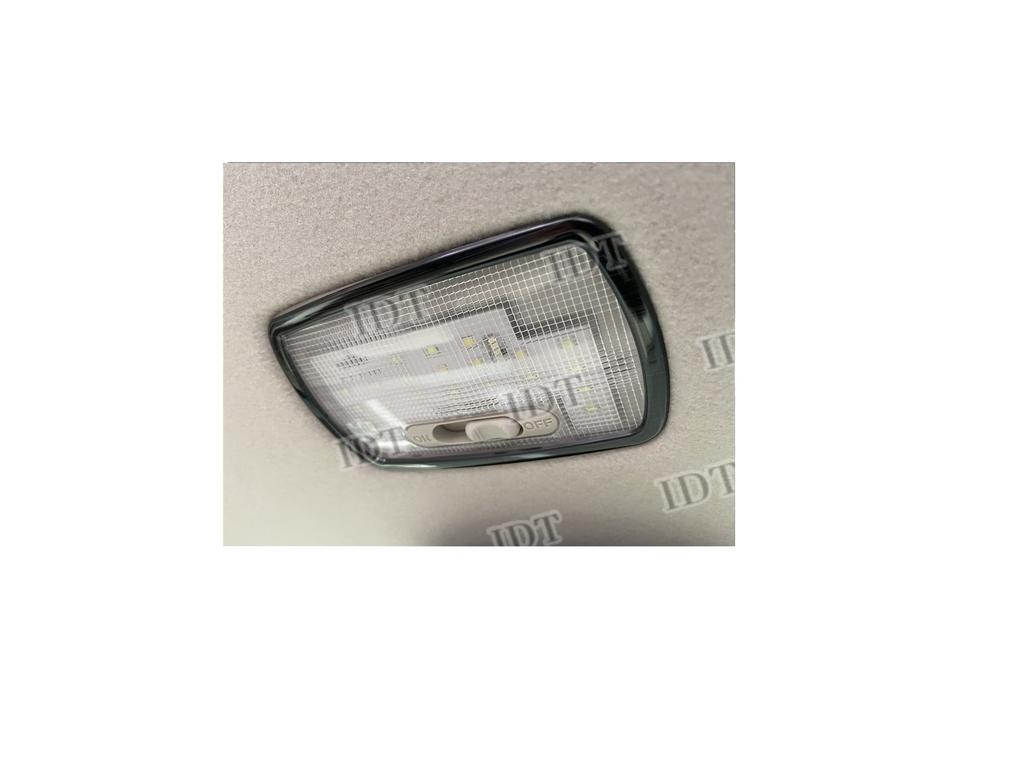 IDT Rear Room Lamp Cover with Mini Cloth for N-BOX/N-BOX Custom JF3/JF4, Black Ring Interior Panel Trim, Light, Trunk, Rear (Black)