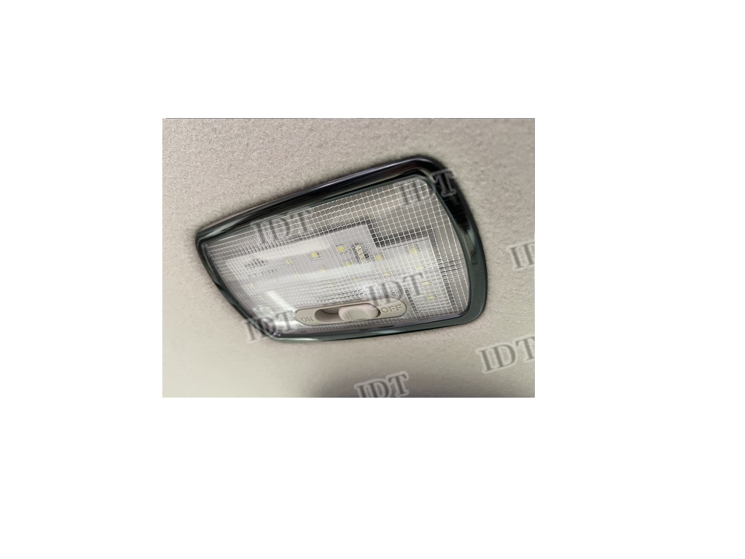 

IDT Rear Room Lamp Cover with Mini Cloth for N-BOX/N-BOX Custom JF3/JF4, Black Ring Interior Panel Trim, Light, Trunk, Rear (Black)