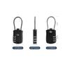 Customs TSA Combination Lock for Travel Suitcase/Bags - Steel Cable Padlock 02ST