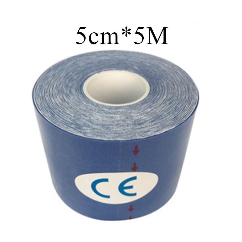 Nastro sportivo per cinesiologia con nastro elastico in cotone Pre-taglio 5*5 Al