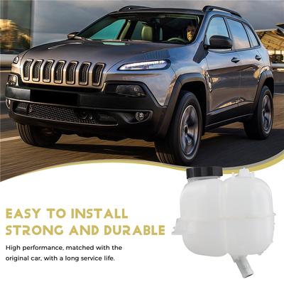 Réservoir d'expansion de liquide de refroidissement moteur de réservoir d'eau de liquide de refroidissement de voiture durable 68102155AC 53332095 Pour Jeep Cherokee 2014-2018