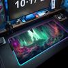 Fantasy Cave Mouse Pad RGB Gaming Mousepad Big LED Pad PC Desk Mat Luminous Mouse Pad Large Keyboard Mats Table Rug With Backlit