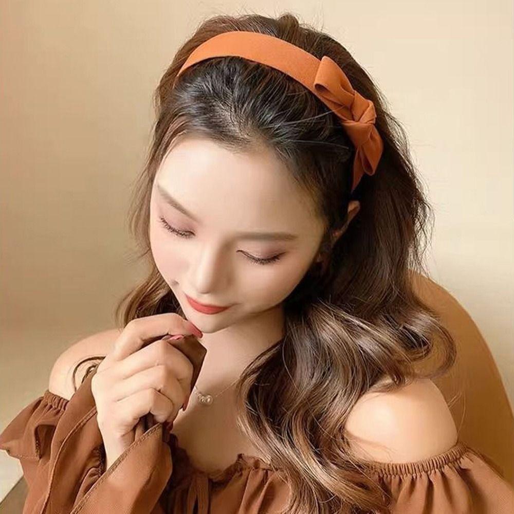 Bentiță cu fundă anti-alunecare, benzite de păr cu fundă, dulci, coreeană, pentru petrecere