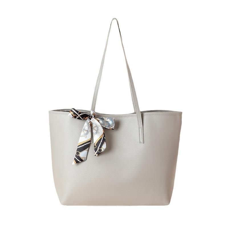 Tote Bag, Women's Trendy Fashion and Simple Tote Bag, Silk Scarf Decorative Shoulder Bag, Underarm Bag, One Piece.