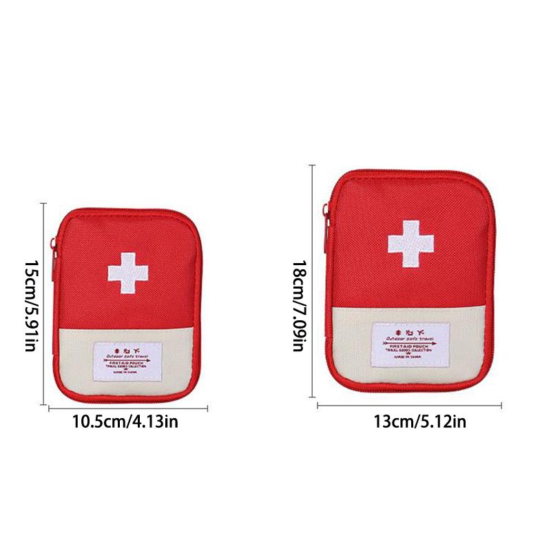 1Pc Mini Tragbare Medizin Tasche Reise Erste Hilfe Kit Medizin Tasche Lagerung Tasche Survival Kit Medizin Box Outdoor Notfall Camping