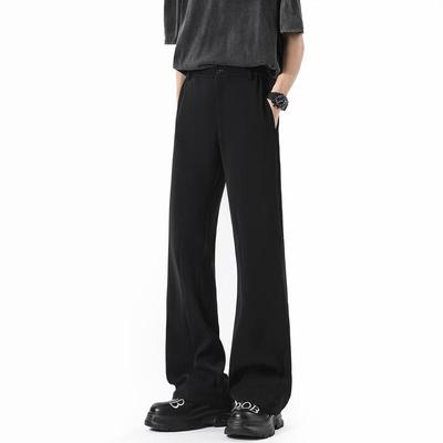 7J01 Herren Casual Tapered Flared Hose