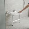 Wall-Mounted Shower Seat Space-Saving Bath Chair Sturdy for Elderly, Seniors