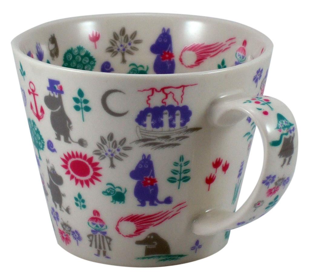 Yamaka Shoten MOOMIN Newborn Soup Mug Microwave Moomin Nordic Day Wedding Made in Stencil, Safe, Merchandise, Style, Mother's Gift, Tableware, Gift,