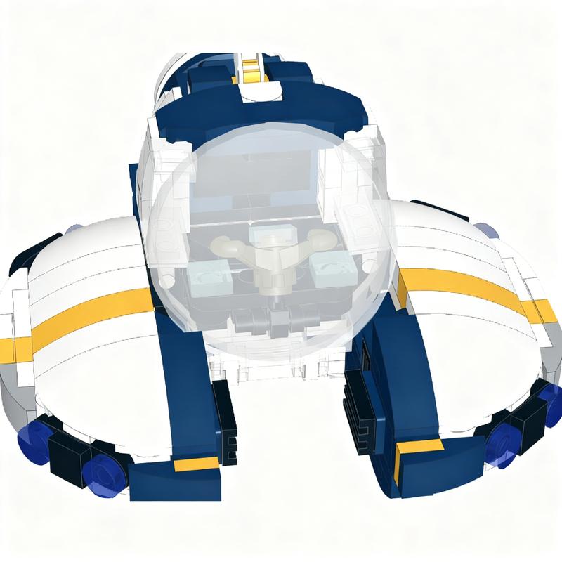 281 Teile MOC Subnautica Seamoth Modell Bausteine Konstruktion Weihnachtsgeschenke Spielzeug Kreative DIY Idee Stein Kinder Architektur