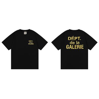 ROADVIBE Vintage High Street T-Shirt Gallery Dept Bedrucktes Hemd Mode Buchstabenprint T-Shirt Lässiges O-Ausschnitt-T-Shirt Damen-T-Shirt Sommer Marken-Oberteil