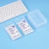Ins Transparent Plastic Storage Box Pocards Small Card Storage Box Desk Organizer Box Classification Box Stationery