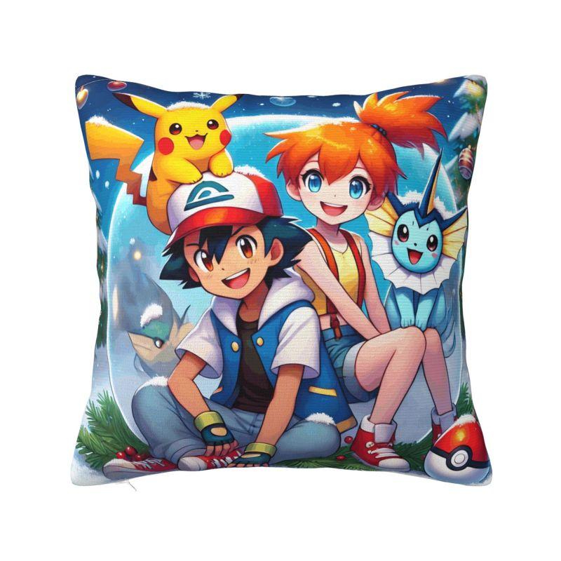 Custom Pikachus Anime Game Modern Throw Pillow Cover Cartoon Manga Chair Cushion