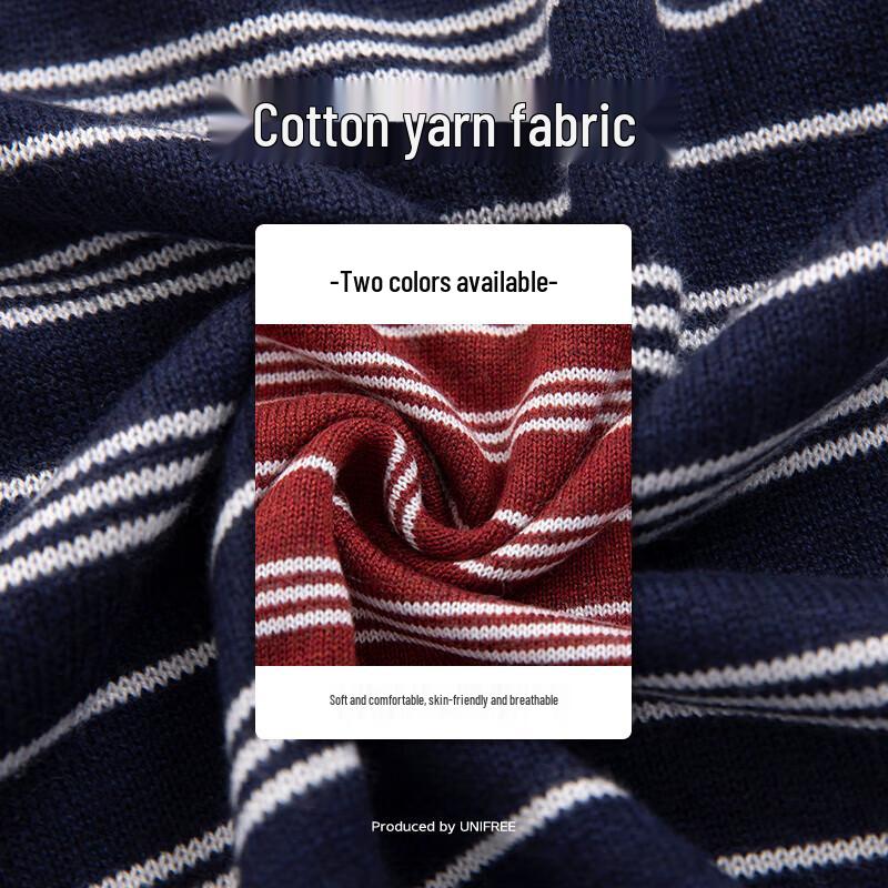 

UNIFREE Women s Striped Retro Knit Sweater S