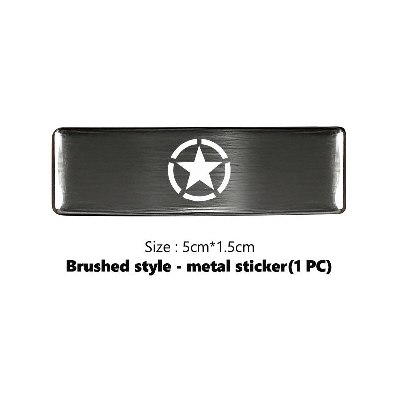 3D Metal Sticker Car Logo Rear Trunk Body Emblem Stickers Decal For Jeep Grand Cherokee Patriot Renegade Compass Wrangler AMR1