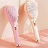 2Pcs Retractable Self Cleaning Hair Brush, Hair Detangler Brush with Ergonomic Handle, Anti Static Scalp Massage Brush for Men Women