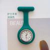 Nurse Silicone Lapel Watch Pin-on Students Quartz Gift Round Dial
