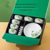 Jinmingli Greenery Keramická 14dílná jídelní sada