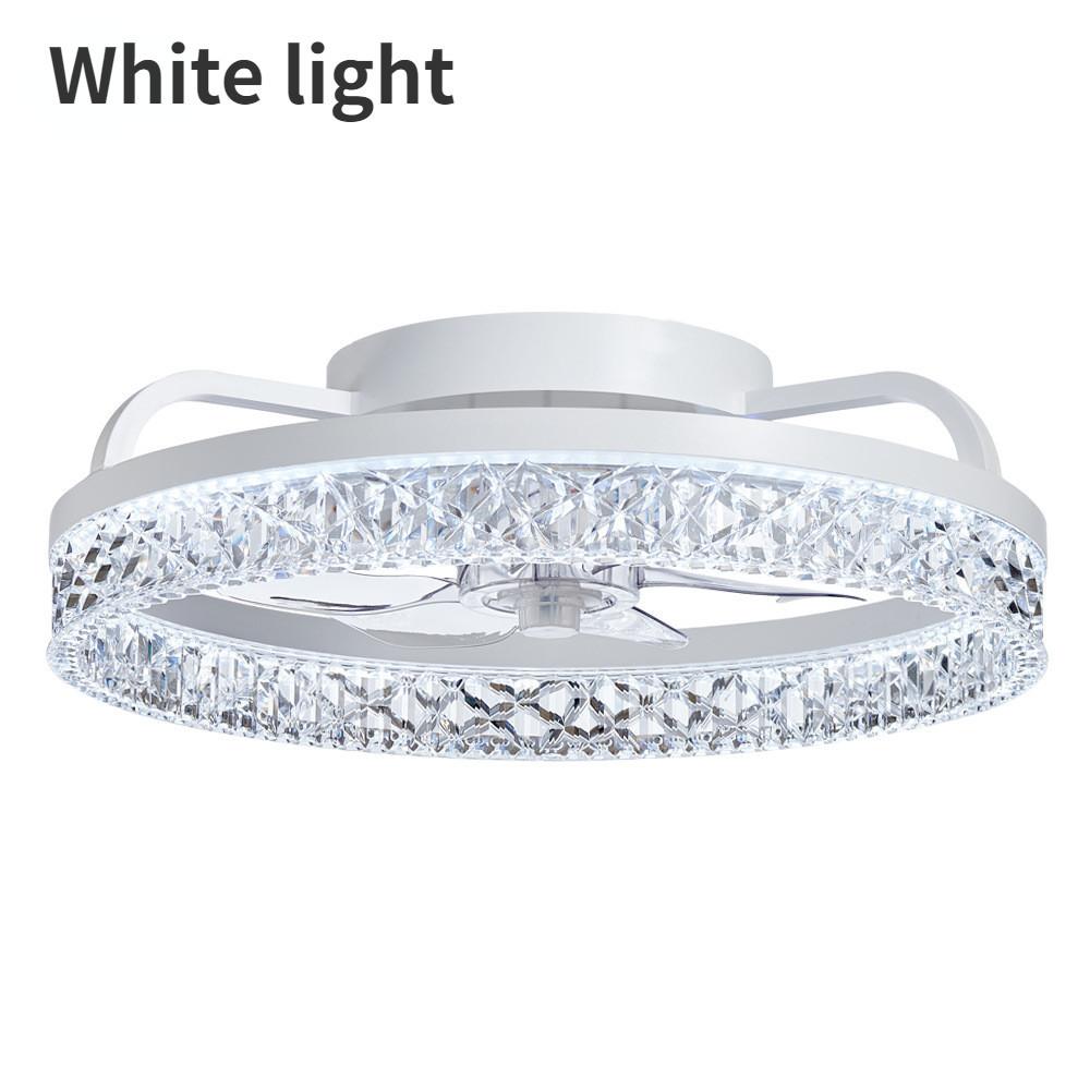 50 * 50 * 16cm Modern And Fashionable Electric Ceiling Fan Lamp Bedroom LED Ceiling Fan Light Intelligent Silent Chandelier Fan