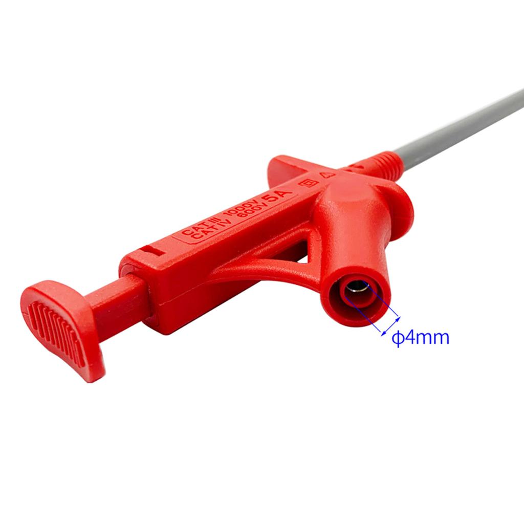 J.30042 Quick Test Hook Clip 4MM Banana Socket Professional Insulated High Voltage Flexible Grabber Probe Test Hook Clip