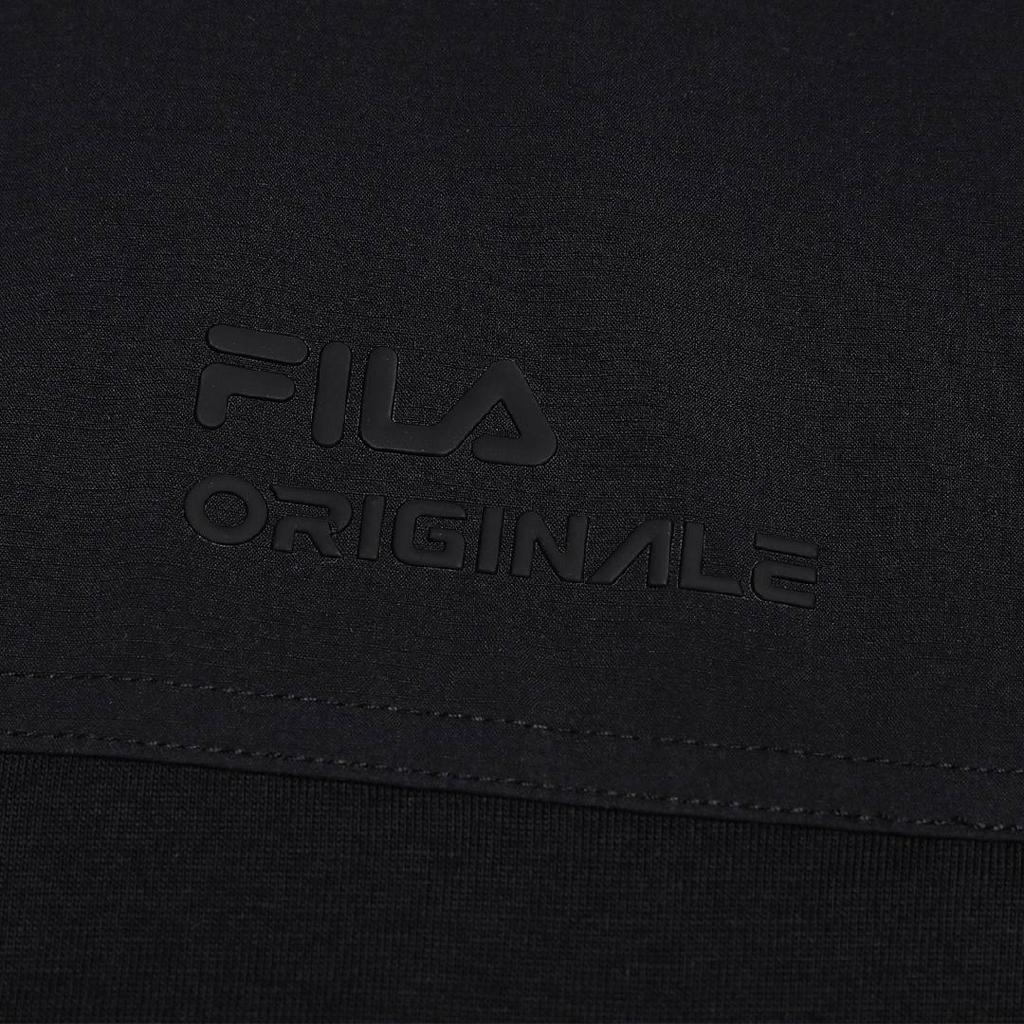 FILA Original Loose Fit Color Block Round Neck Pullover Short Sleeve T-Shirt Men tops F11M629116F-BK
