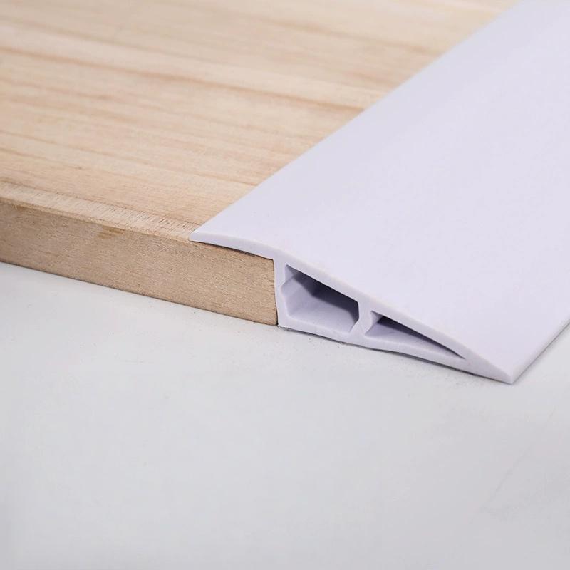 1 PZ Strisce Soglia in PVC da 39,37 pollici, Profili di Transizione Autoadesivi Utilizzati per Collegare Giunzioni del Pavimento e Soglie per Tappeti Tr