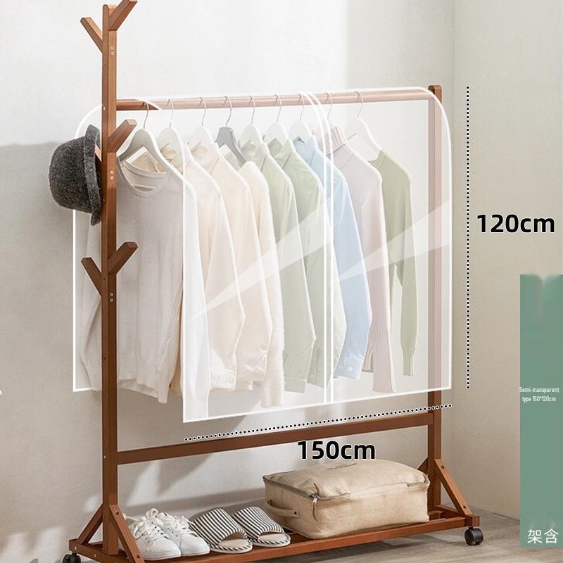 Clothing Dust Cover Set: Hanging Storage Organizer for Coats, Dustproof Bag with Lid.