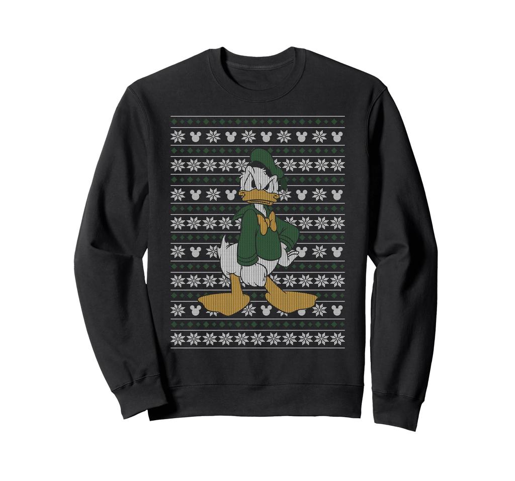 Disney Donald Duck Christmas Sweater Style Sweatshirt