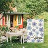 Spring Summer Floral Garden Flag 12x18 Inch Vertical Double Sided Colorful