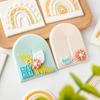 Boho Arch Rainbow Cookie Cutter Mold Bohemian Arched Cake Decorating Tool Birthday Wedding Baby Shower Biscuit Stamp for Baking