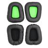 2Pcs Soft Replacement Faux Leather Memory Foam Headphone Ear Pads Earmuff Cushion for Razer Electra