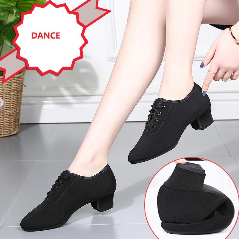 Latin Dance Shoes For Women Soft Square Dance Shoes Teachers Sailor Dance Shoes Adult Canvas Shoes Ballroom Dancing Sneakers