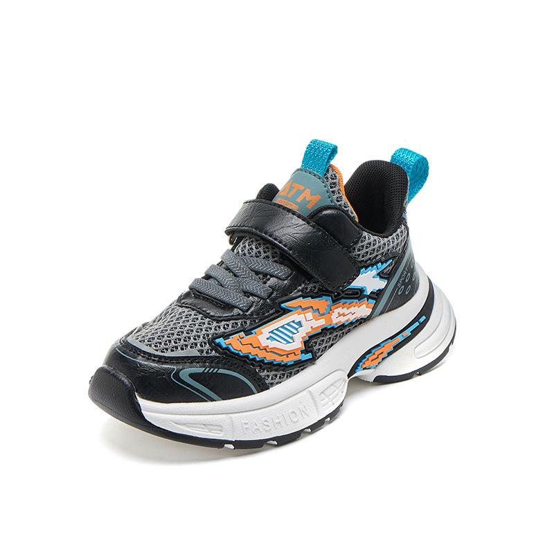 

Children s new sports shoes Velcro breathable net sports shoes dad shoes boys and girls running shoes factory direct sales 31 yards inner length about 19.3CM