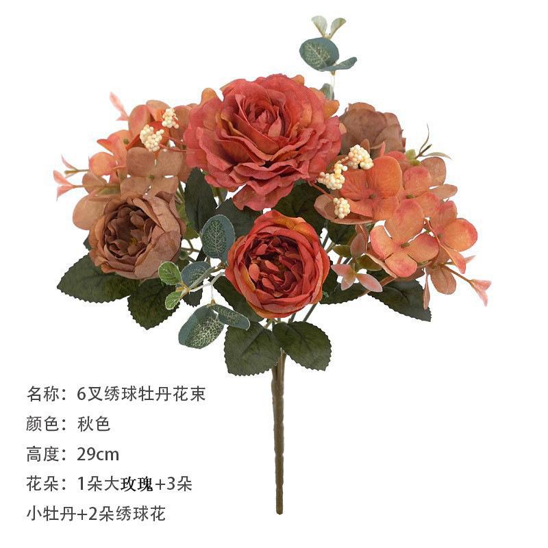 Artificial Flowers Fake Plants for Home Decoration Wedding Centerpiece
